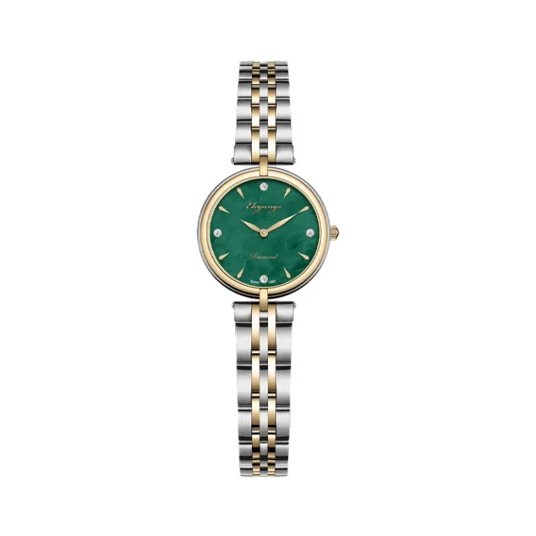 ساعت مچی زنانه الگنگس مدل SL8320-807 با طراحی ظریف و مدرن، مناسب استایل رسمی و روزمره. خرید مطمئن از فروشگاه شادمان با ضمانت اصالت.